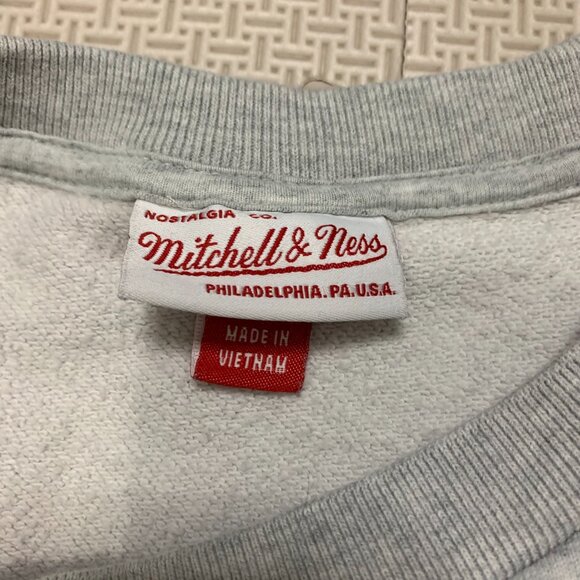 Mitchell & Ness Boston Celtics Crewneck Sweatshirt 3XL NBA Gray Green Stitched - Picture 6 of 9